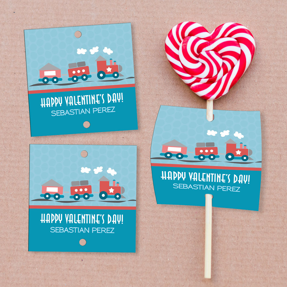 The Train Of Love Lollipop Cards Set