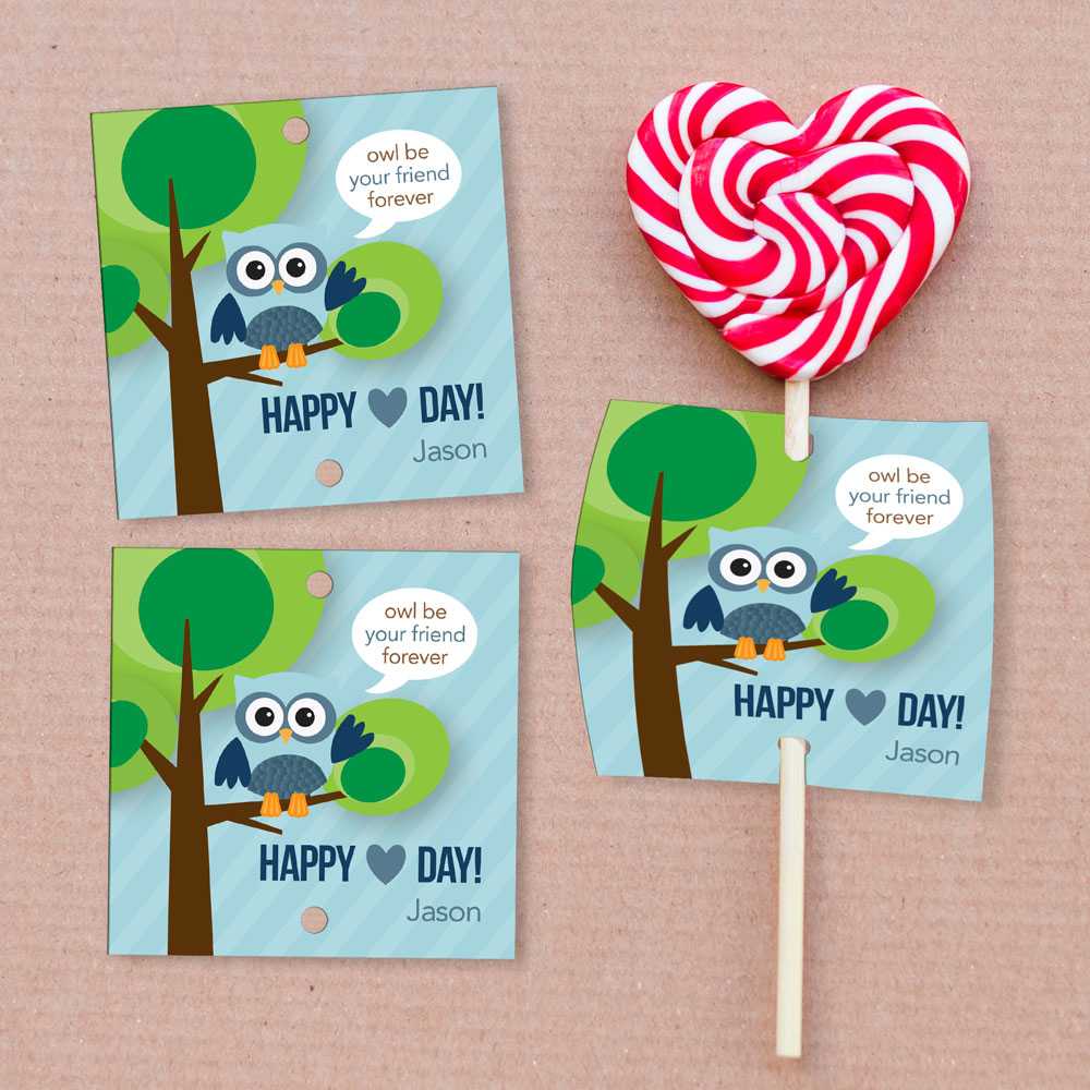Owl Be Your Boyfriend Lollipop Cards Set