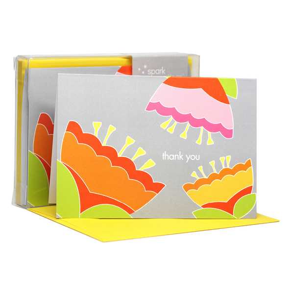 Colorful flower Notecards
