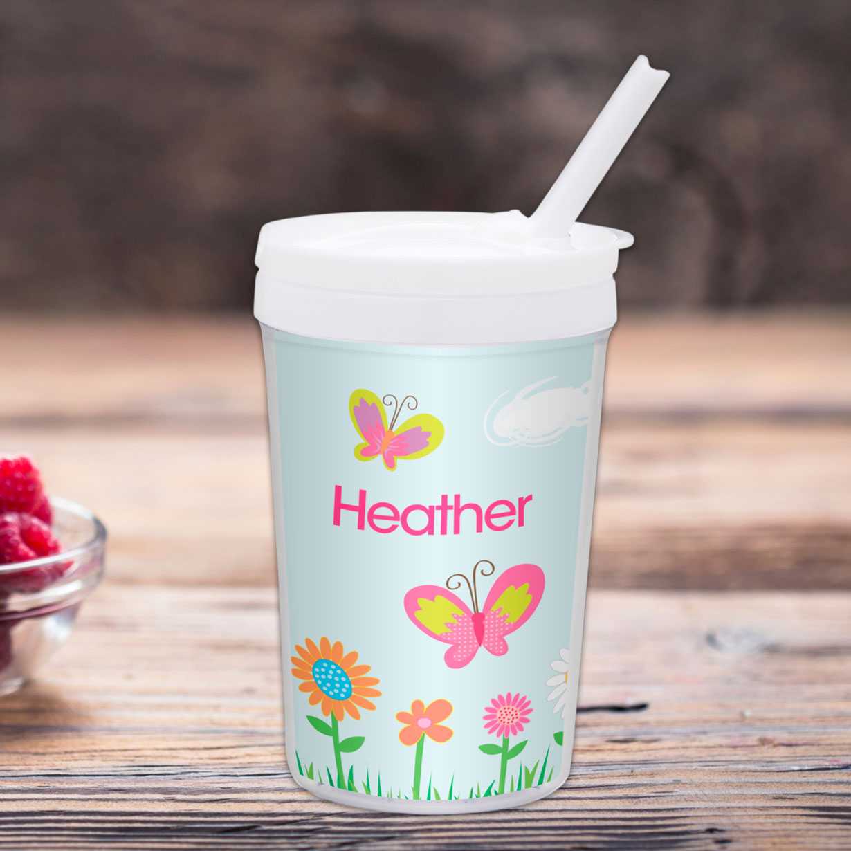 A Butterfly Field Toddler Cup