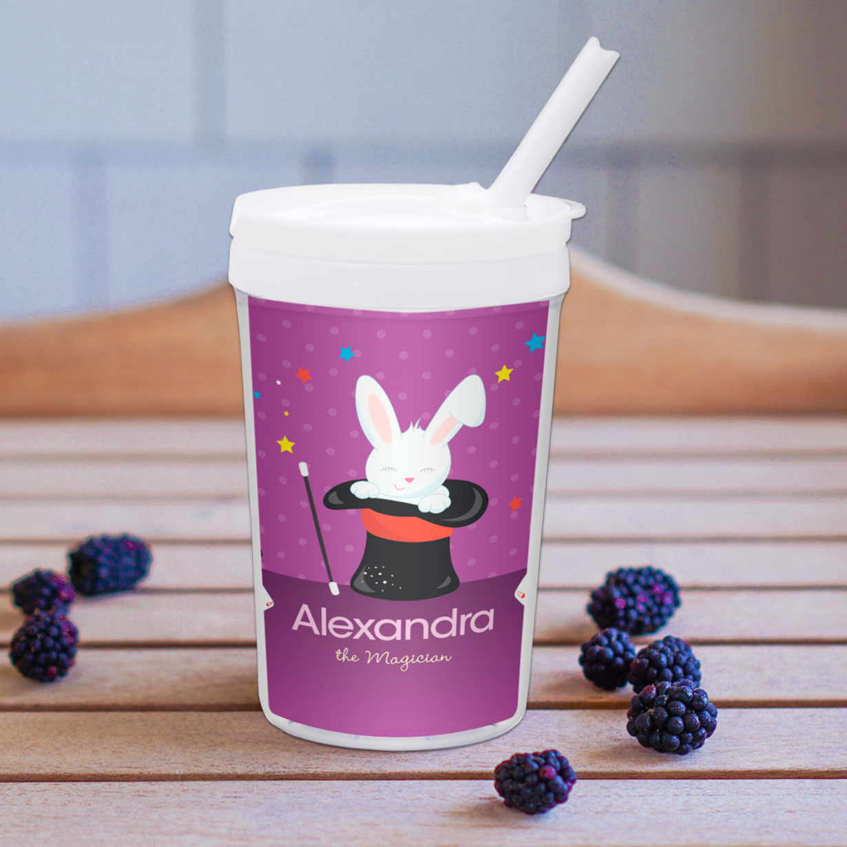 Cute Girl Magician Toddler Cup