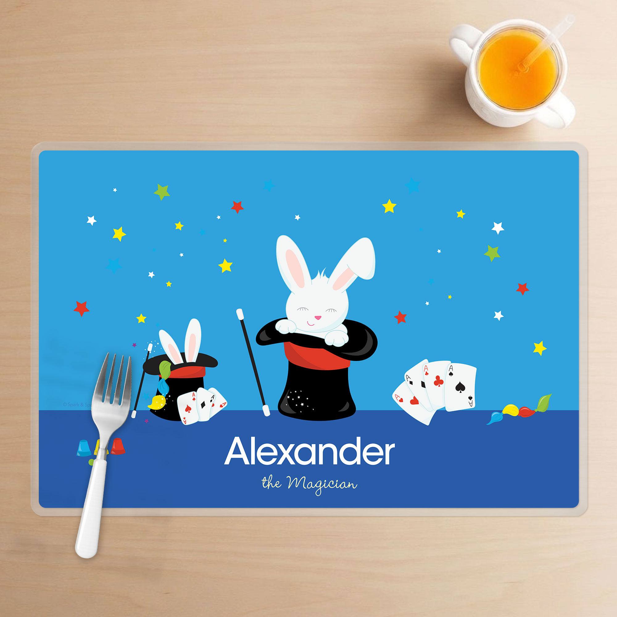 Cute Magician Boy Kids Placemat