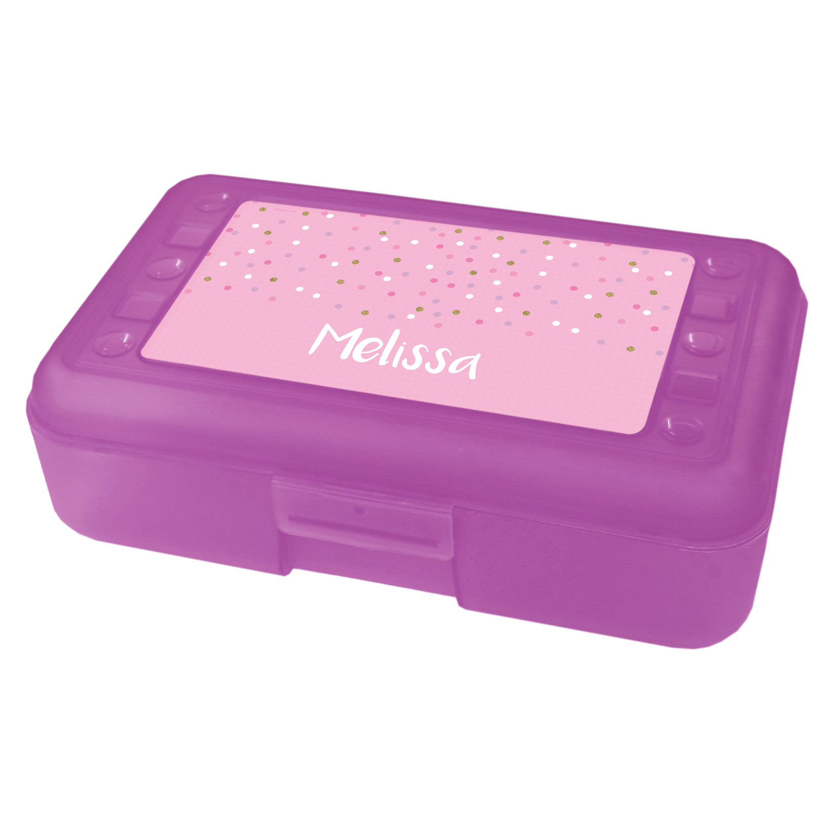 Sweet Glitter Dots Pencil Box