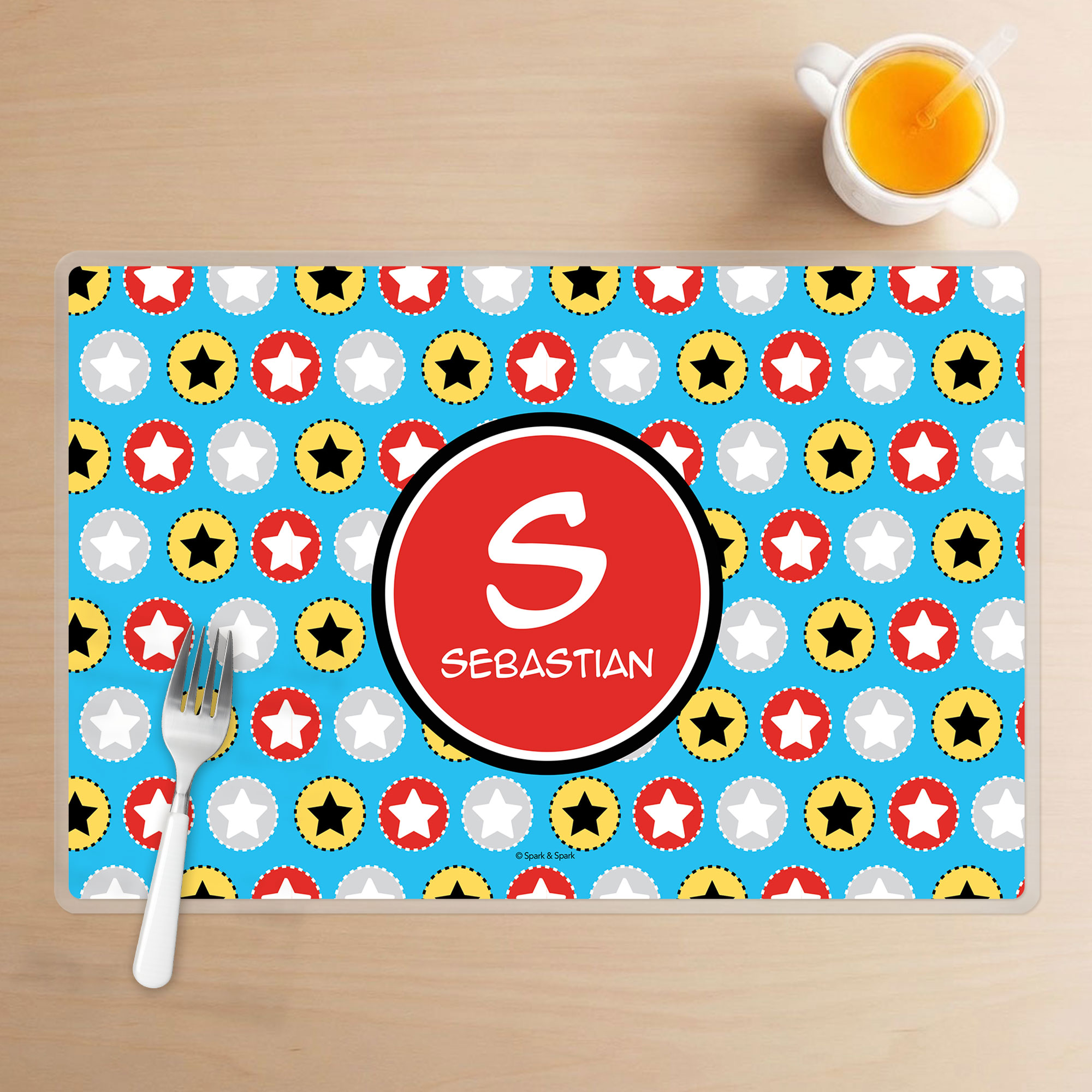 Super Hero Stars Kids Placemats
