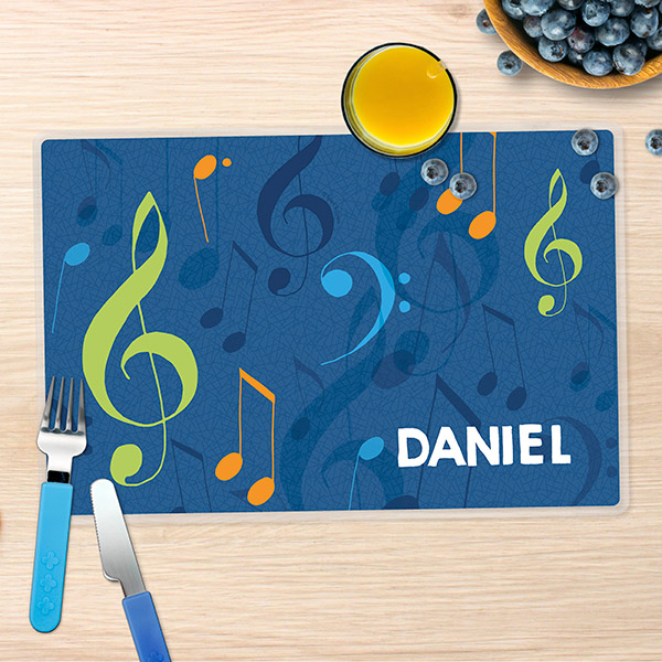 Musical Notes Kids Placemats