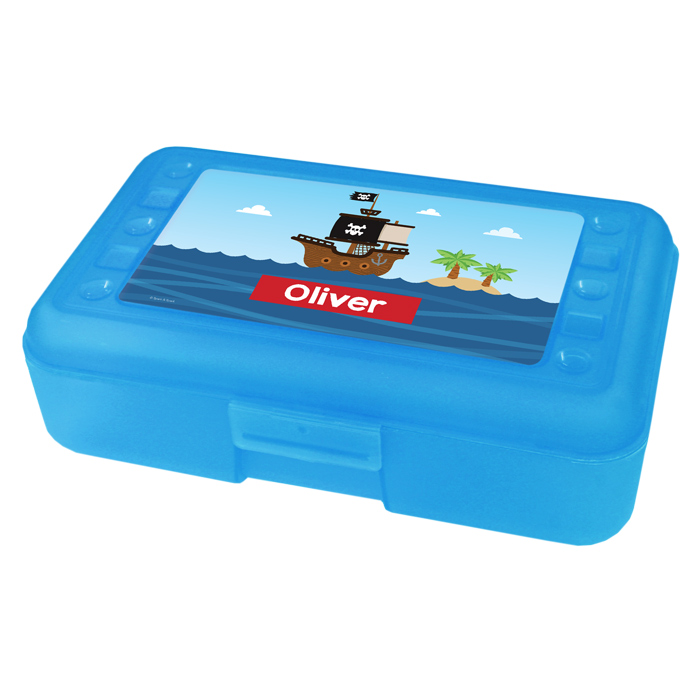 All Aboard Pirates Personalized Pencil Box