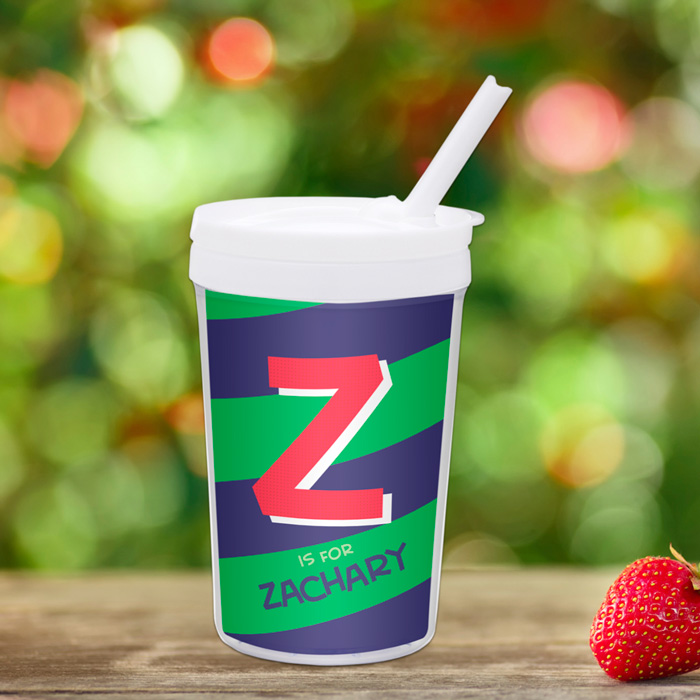 Brilliant Initial Green Toddler Cup