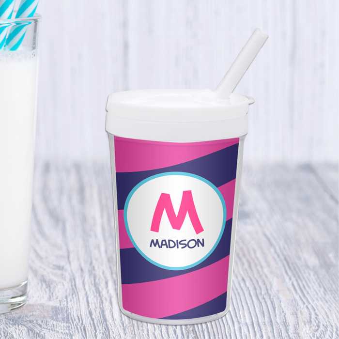Fun Initials Magenta Toddler Cup