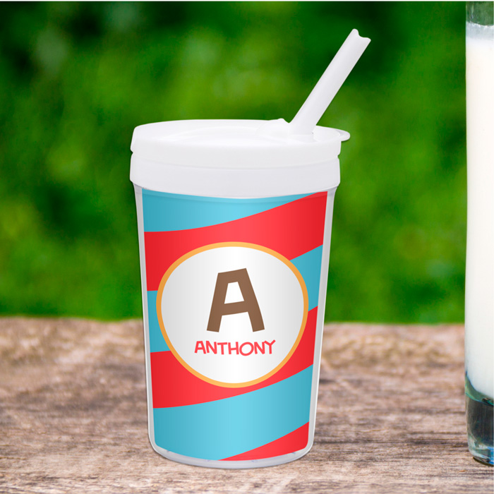 Fun Initials Red Toddler Cup