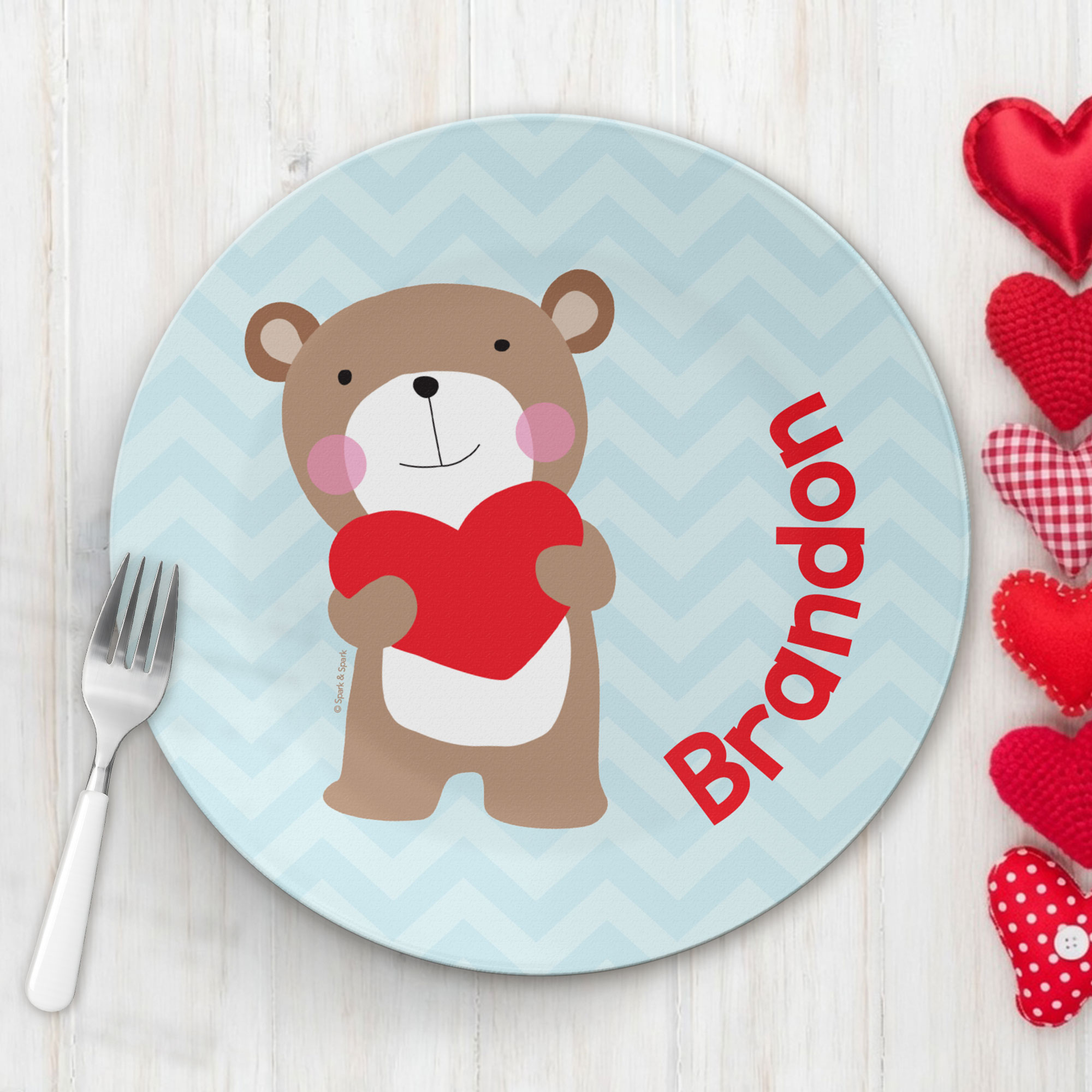 Love Bear Kids Plates