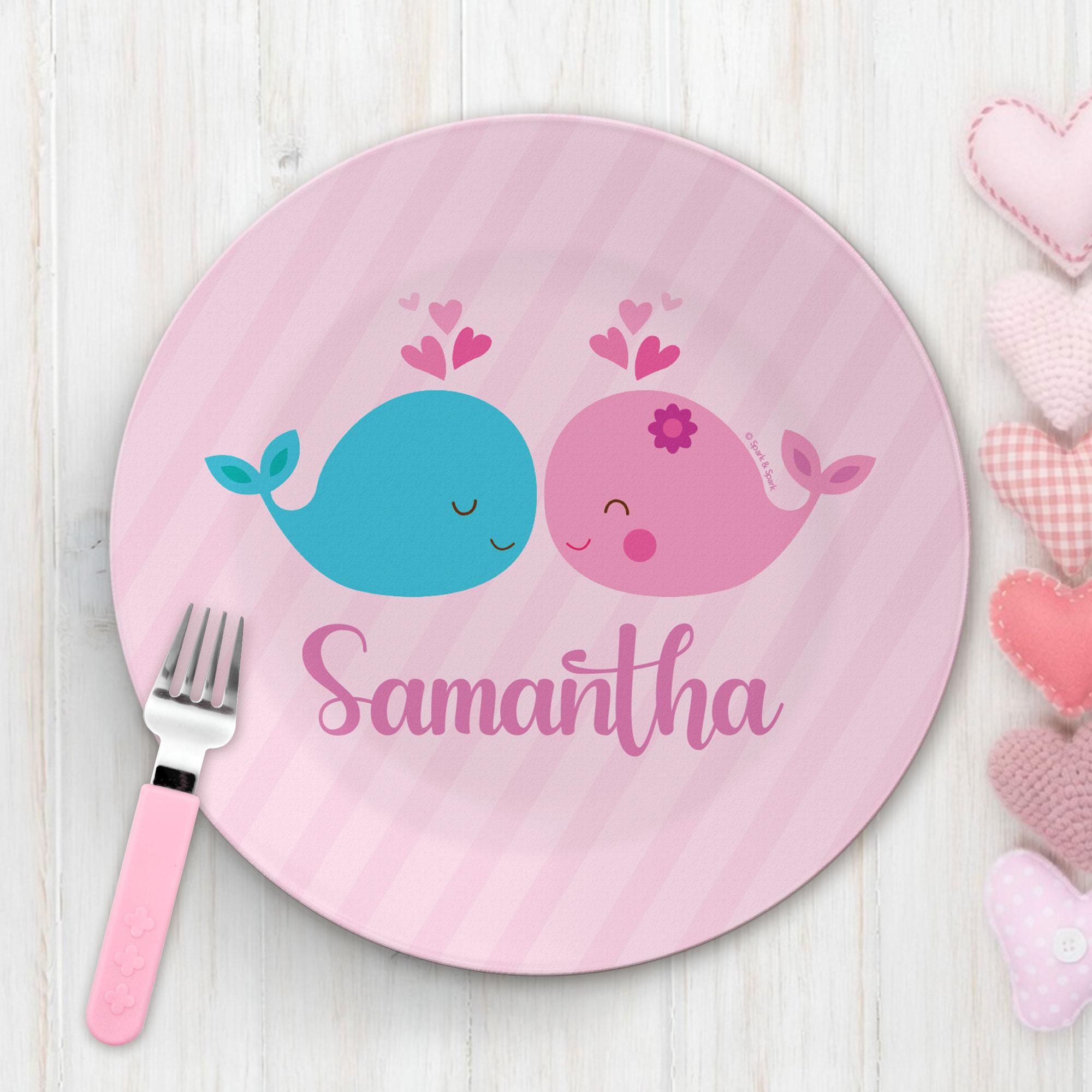 Whales in Love Kids Plates