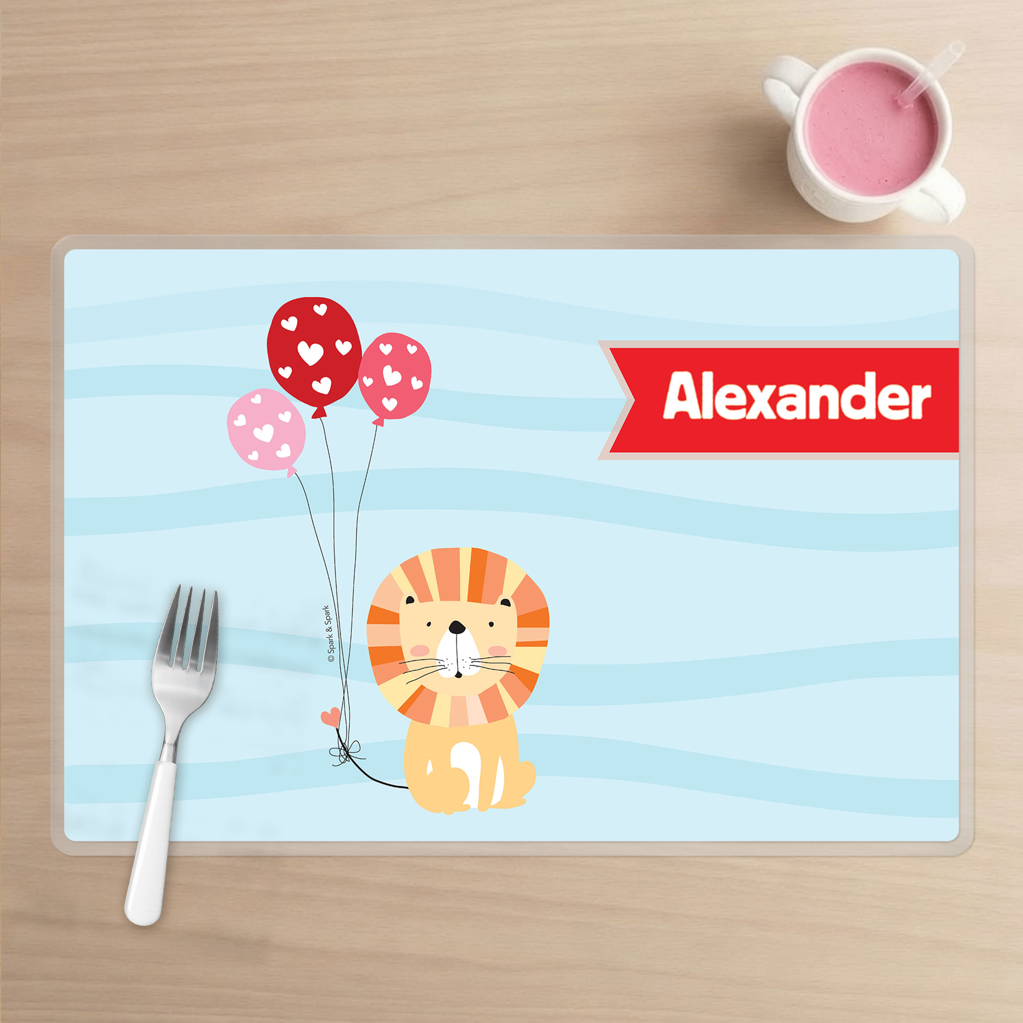 Balloon Lion Kids Placemat