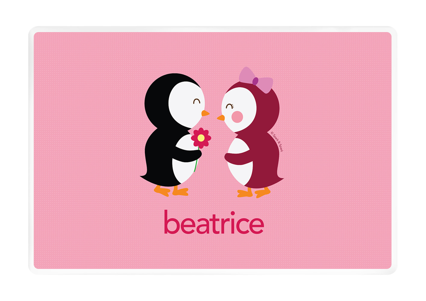 Penguins in Love Kids Placemat