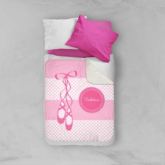 My Ballerina Shoes Sherpa Blanket