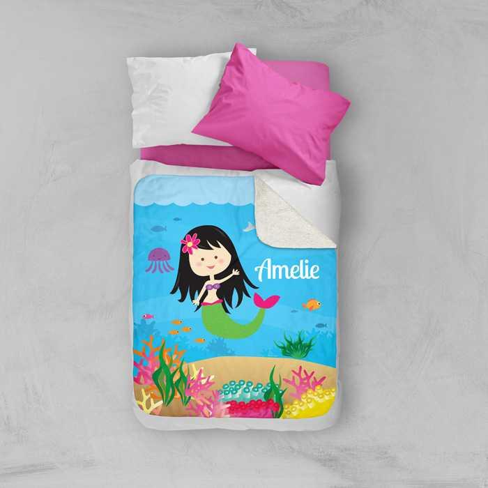 Sweet Mermaid Sherpa Blanket