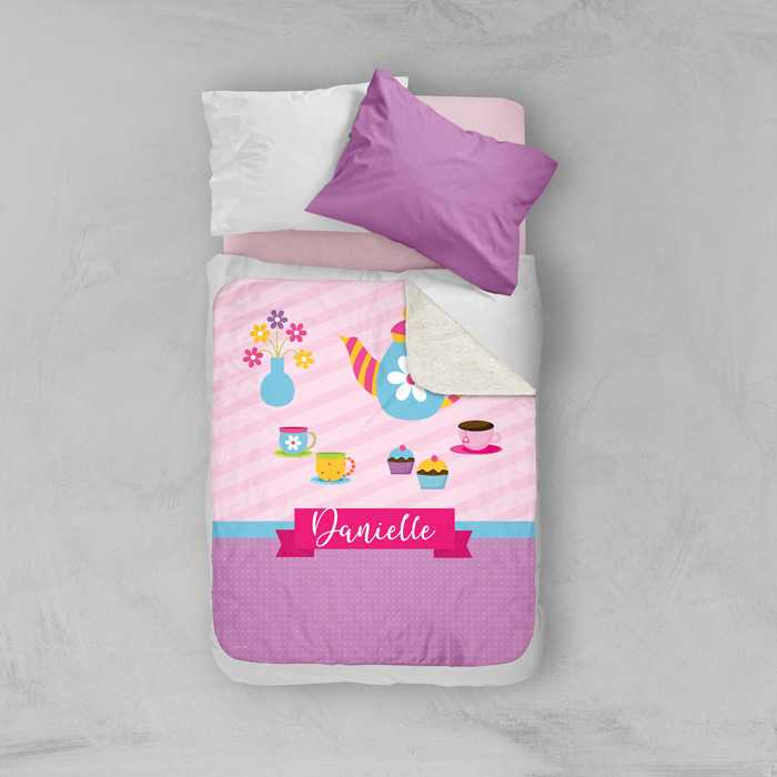 Tea Time Sherpa Blanket