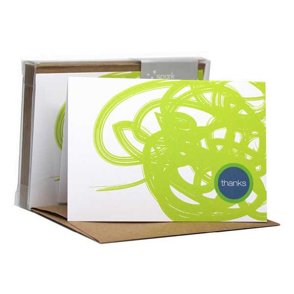 Urban graffitti Green Notecards