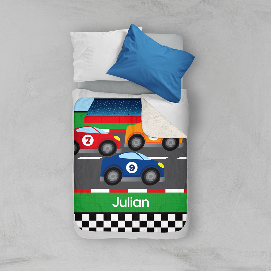 Race To Finish Sherpa Blanket