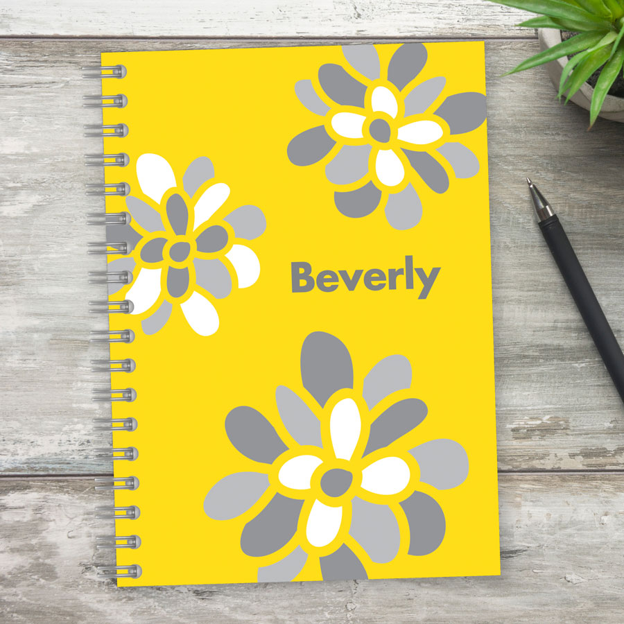 Stamped Blossoms Writing Journal