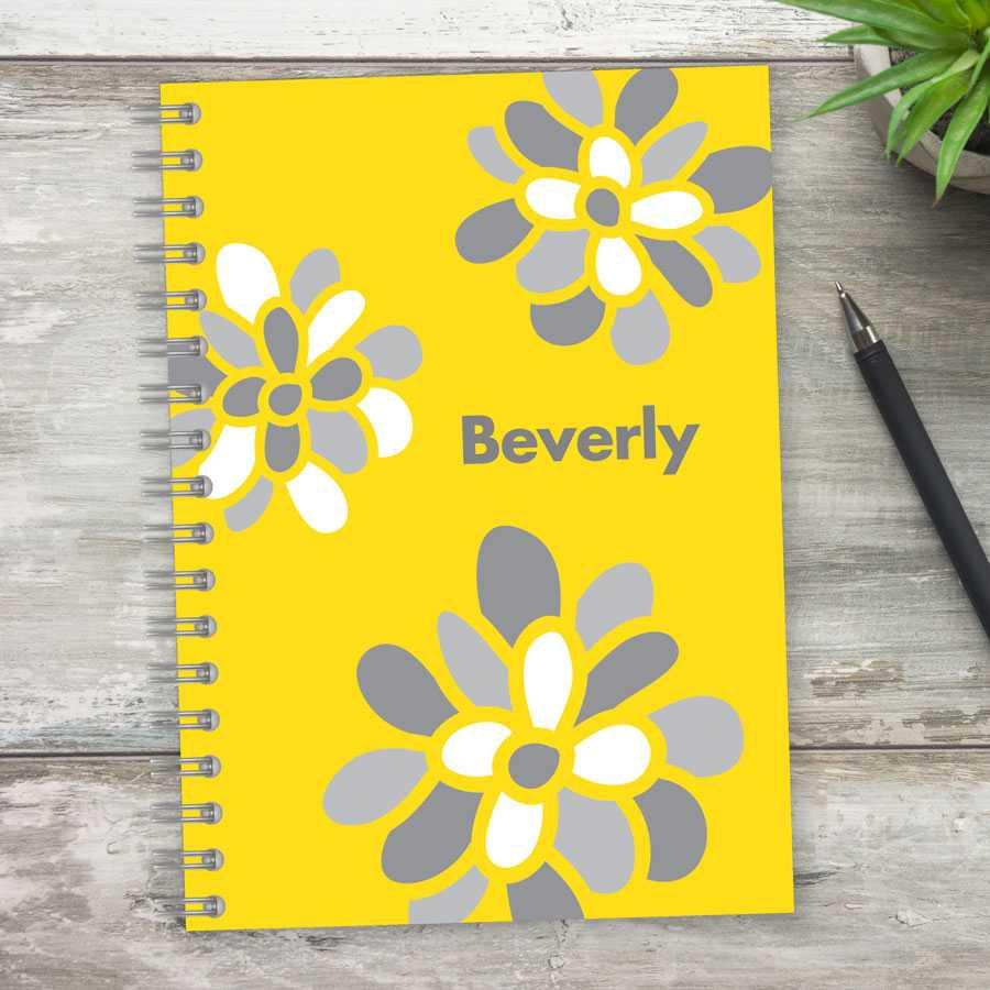 Stamped Blossoms Writing Journal