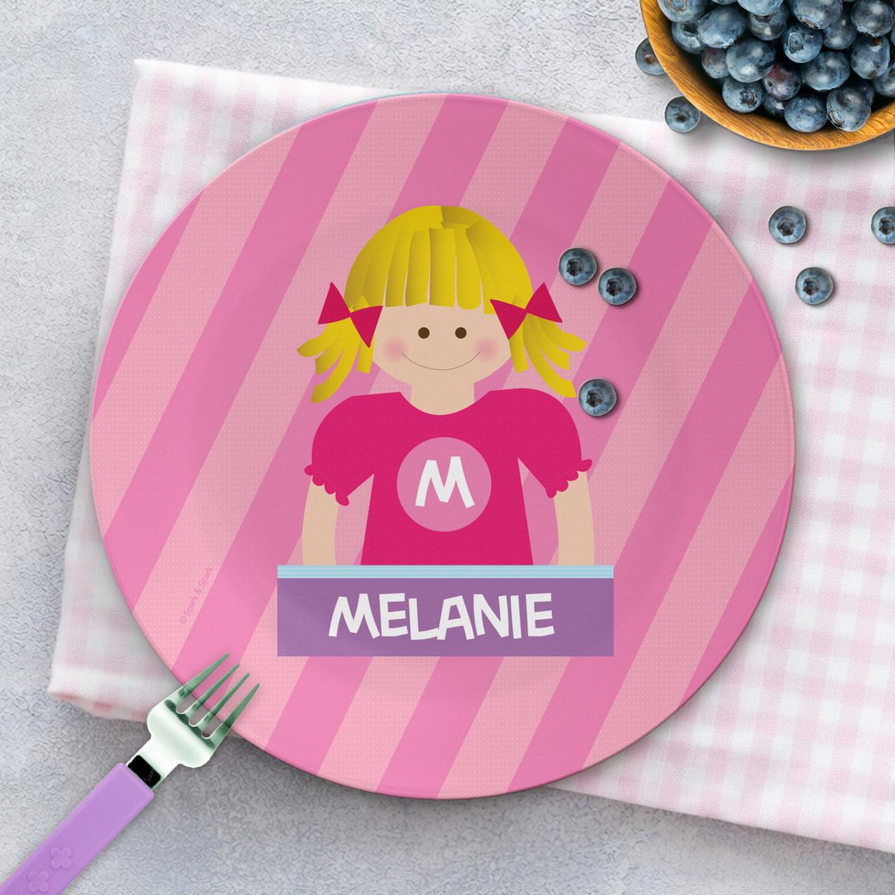Bubblegum Girl Custom Plate for Girls