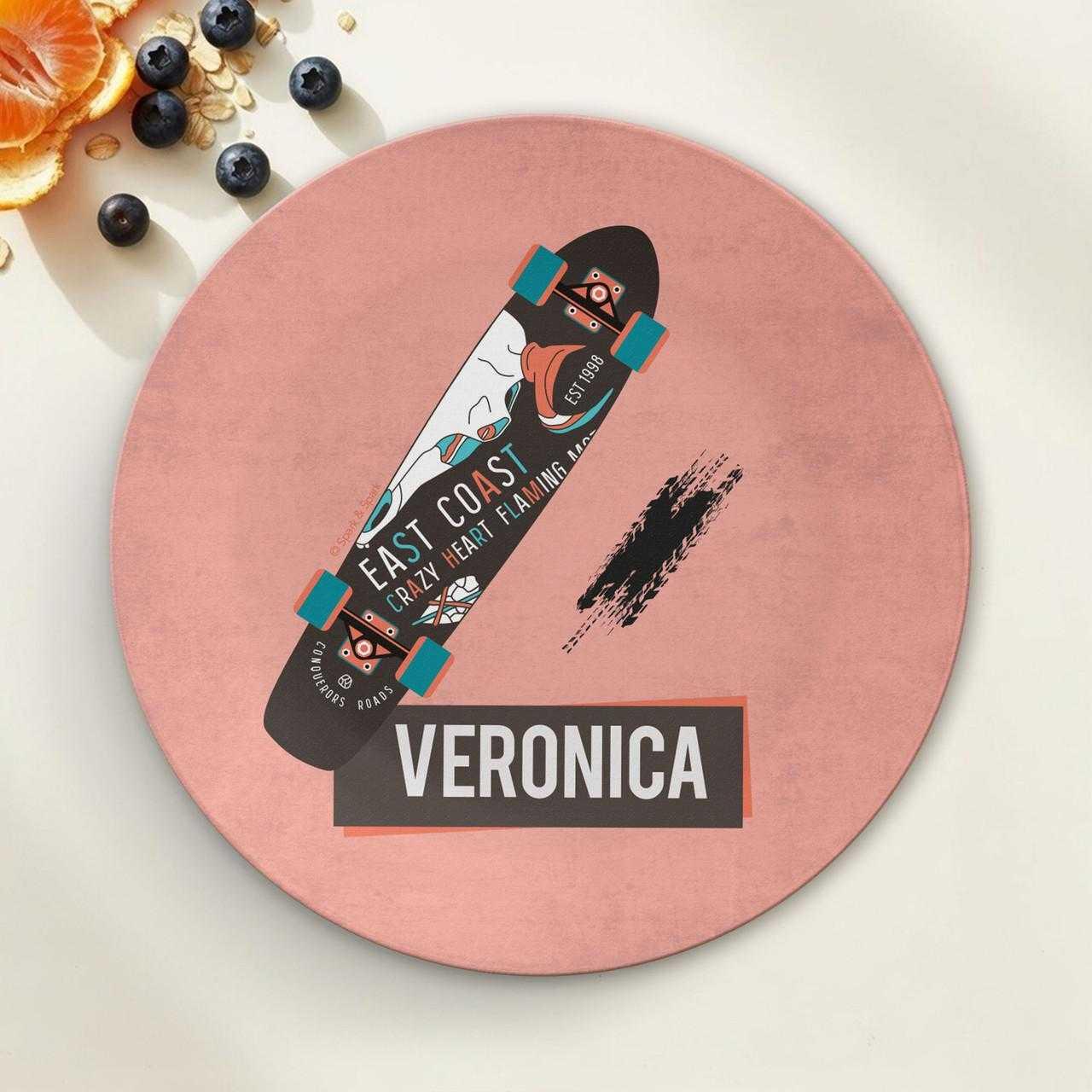 Urban Skate Pink Custom Plate for Girls