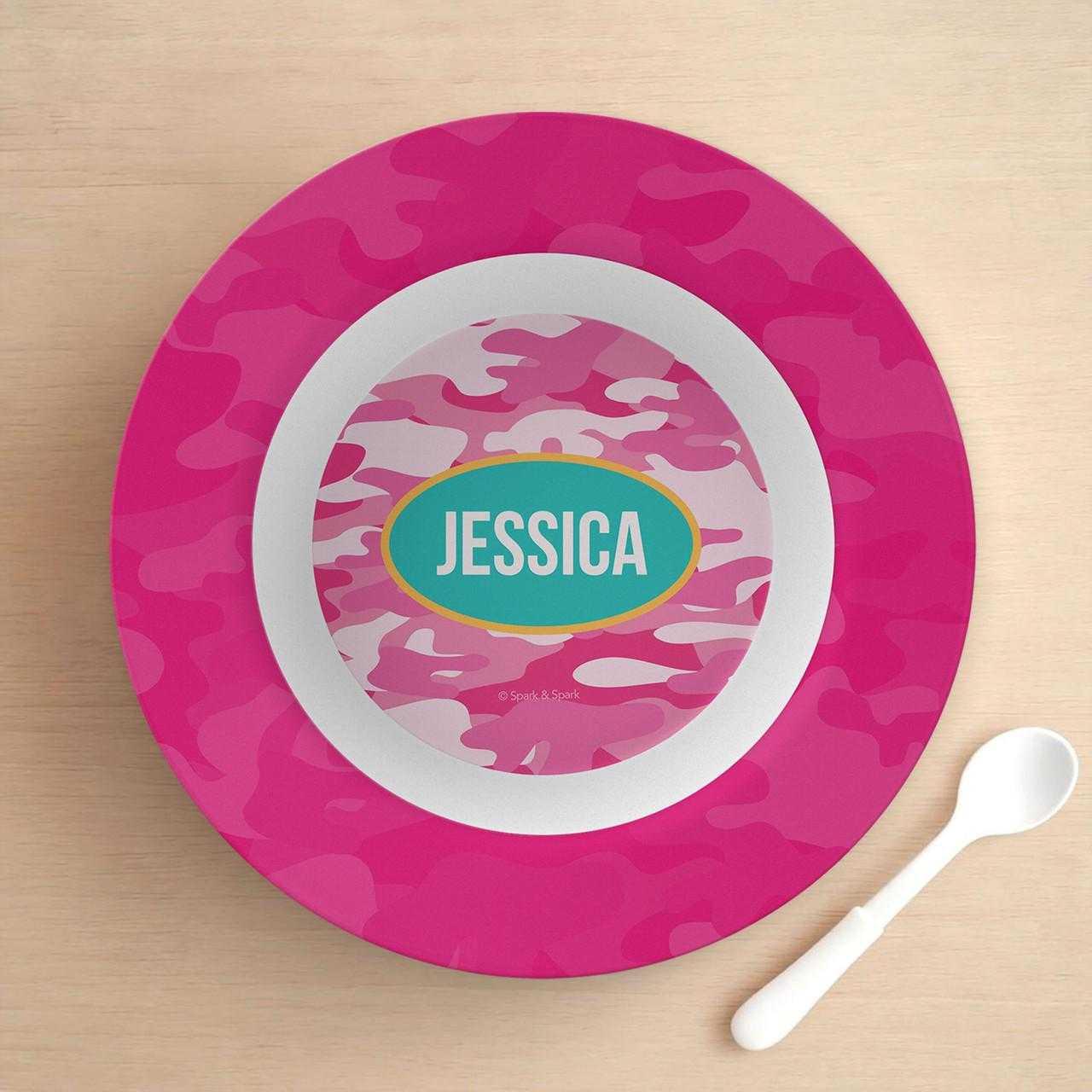 Pink Camouflage Kids Bowl