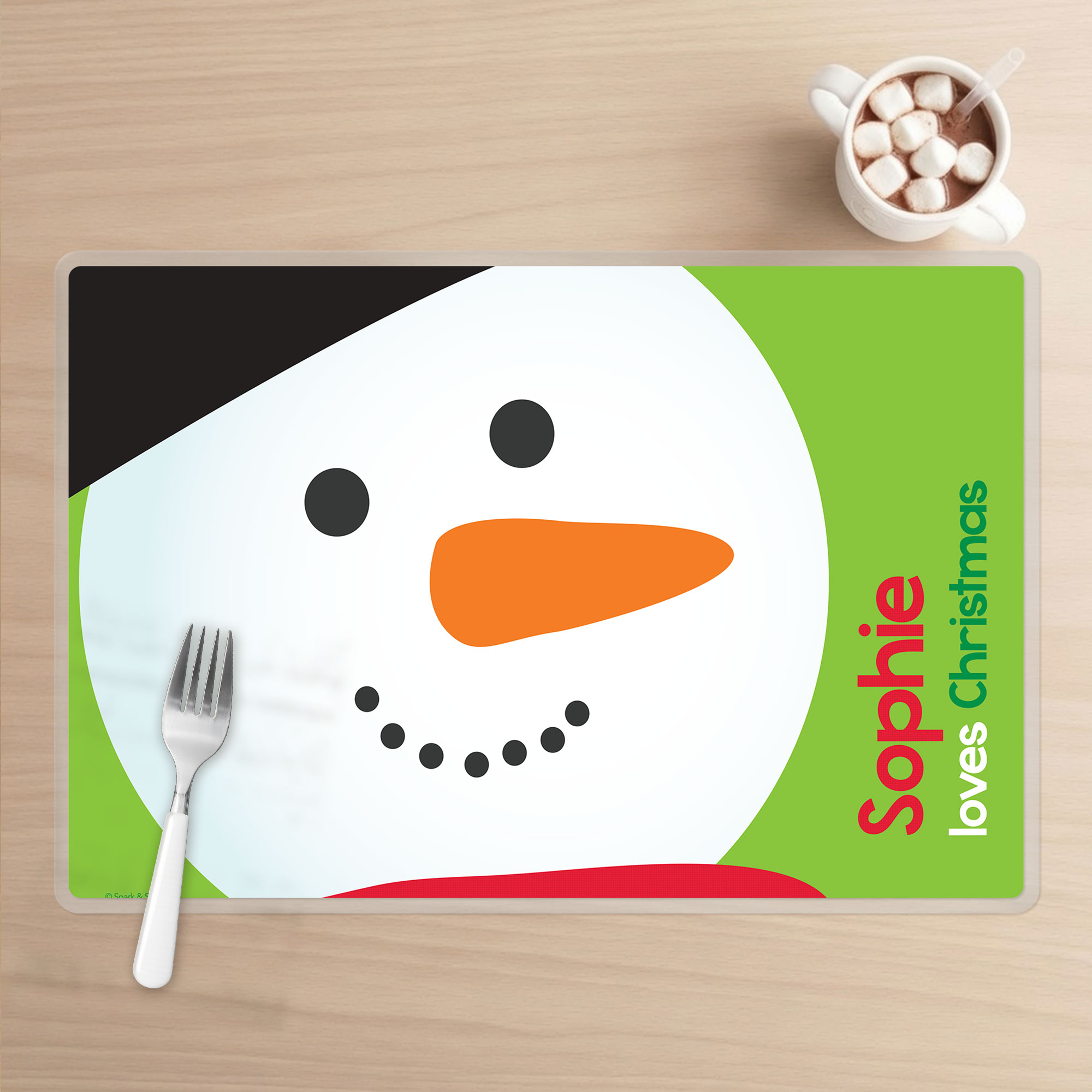 I love Christmas Time Kids Placemat
