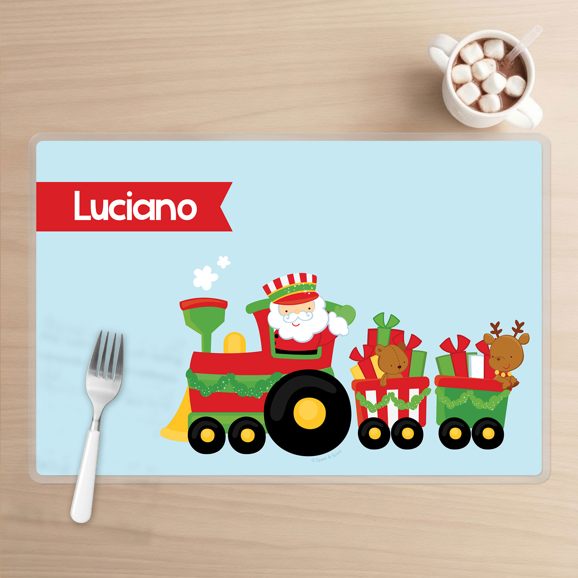 The Xmas Cho Cho train Kids Placemat