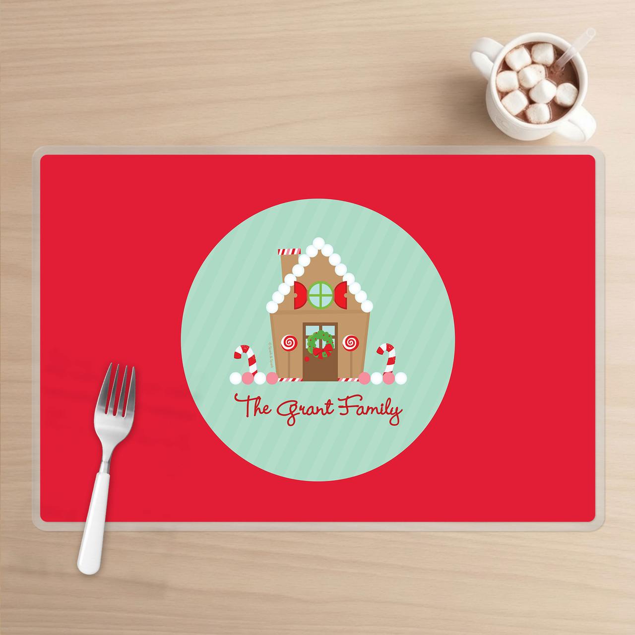 Our Sweet Xmas House Holiday Placemat