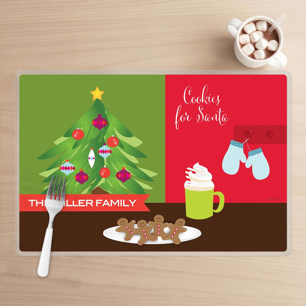Xmas Cookies And Cocoa Holiday Placemat