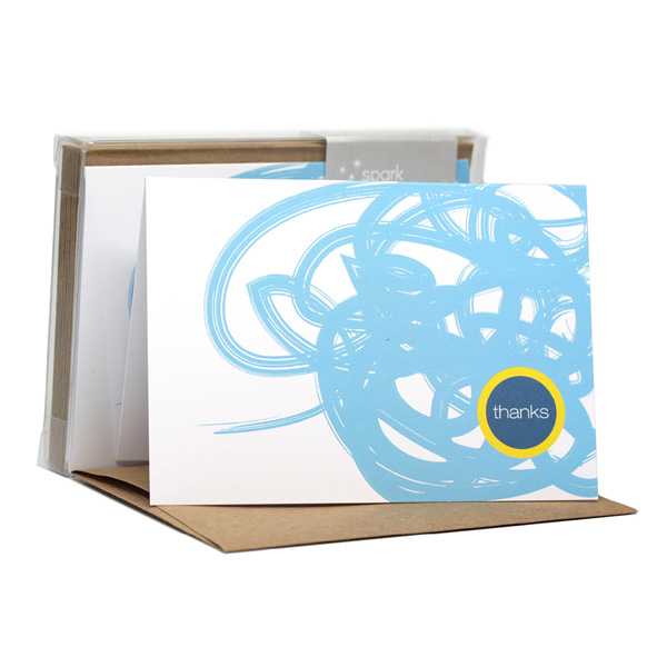 Urban graffitti L.Blue Notecards