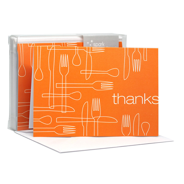 Delicious Thanks Orange Notecards