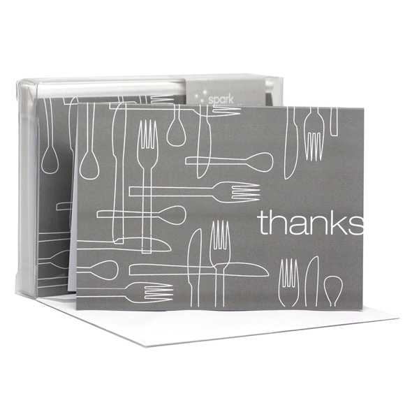 Delicious Thanks Grey Notecards