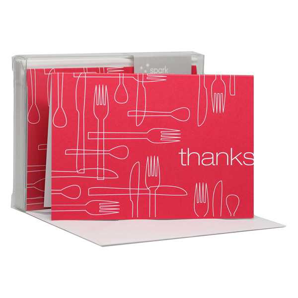 Delicious Thanks Magenta Notecards