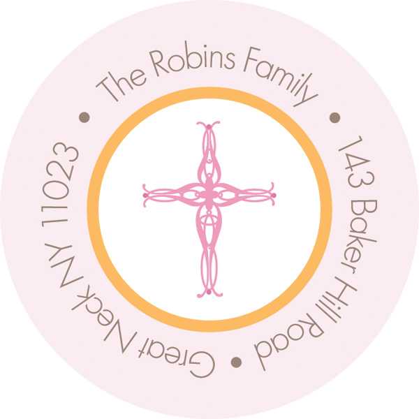 Two Bold Pink Panels Address Return Labels
