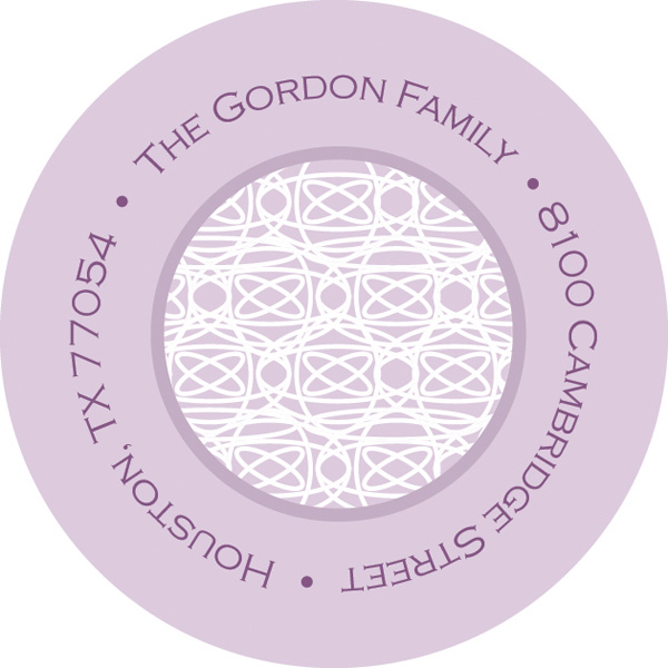 Lace On Lilac Christian Address Labels