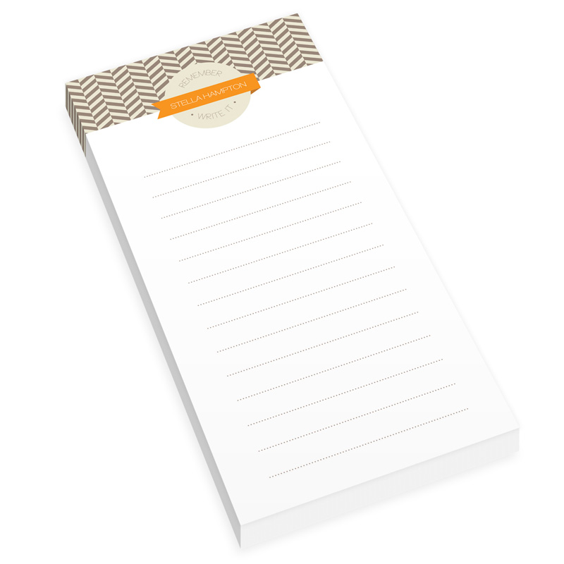 Up And Down Personalized List Pad