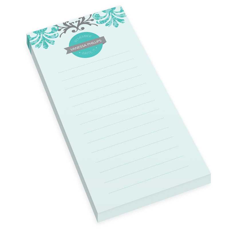 Turquoise Mood Personalized List Pad