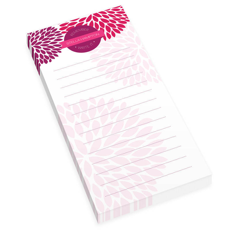 Purple And Bold Personalized List Pad