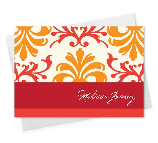 Orange Mood Notecard