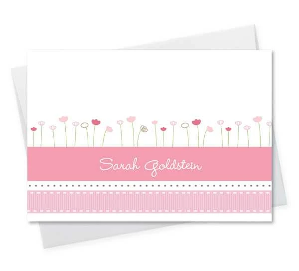 Ribbons And Flowers Notecard