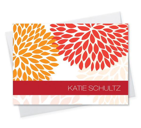 Red And Bold Notecard