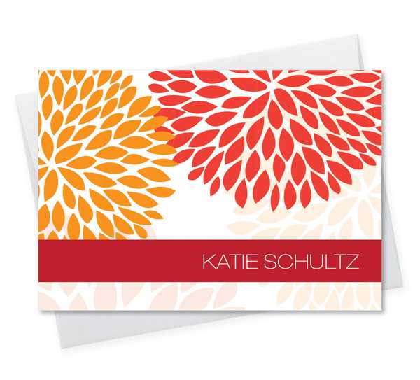 Red And Bold Notecard