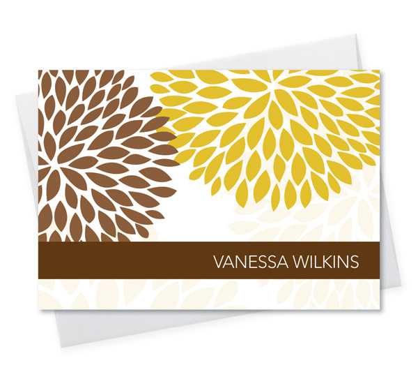 Yellow And Bold Notecard