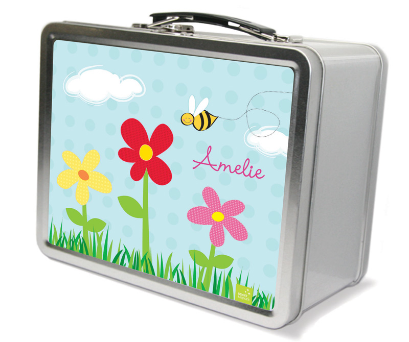 Spring Flowers Metal Lunchbox
