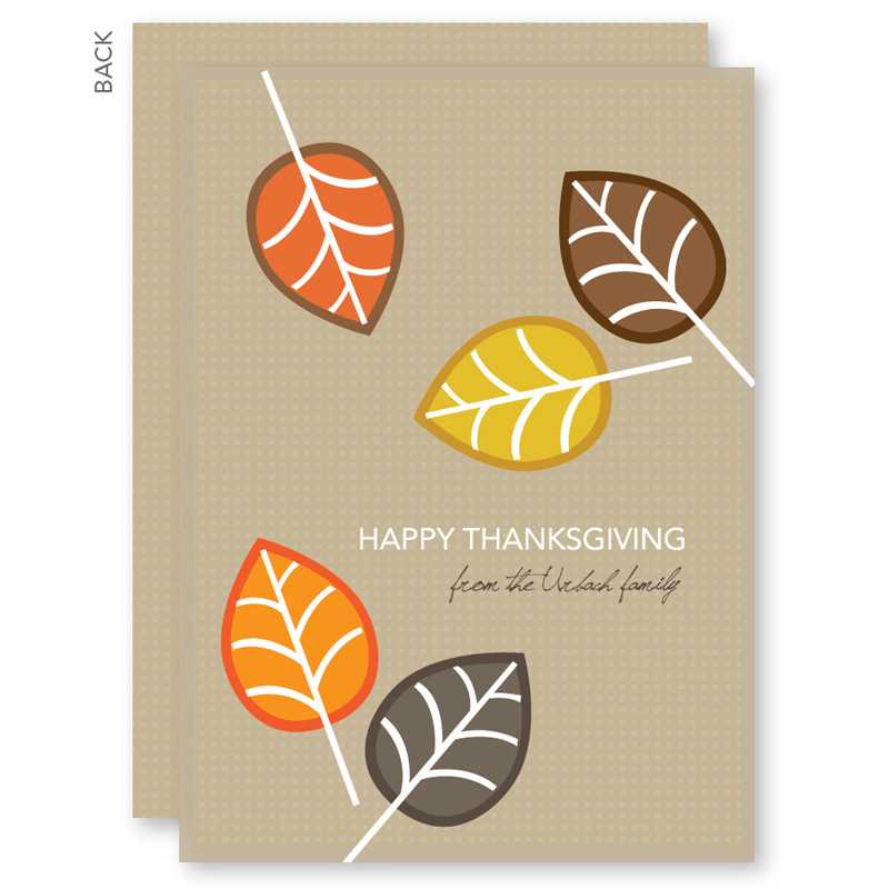 Fall Leaves Thanksgiving Cards
