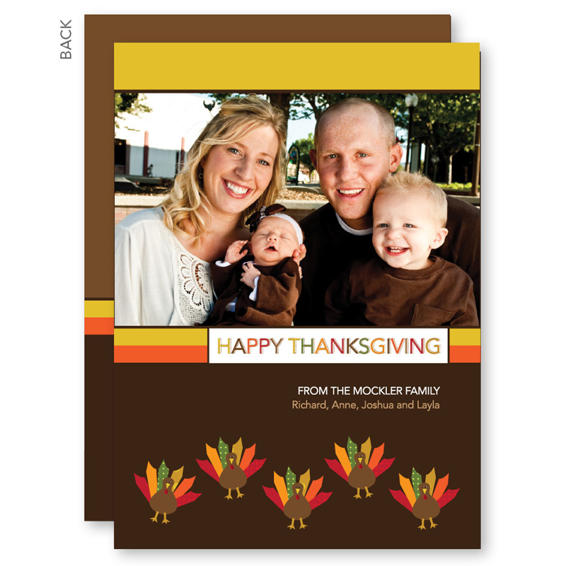 Turkeys And Turkeys Custom Thanksgiving Cards