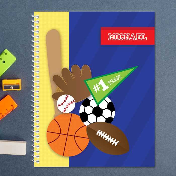 My Love for Sports Kids Notebook