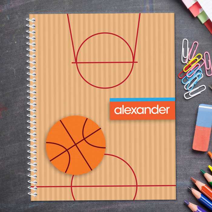 Basketball Fan Boy Kids Notebook